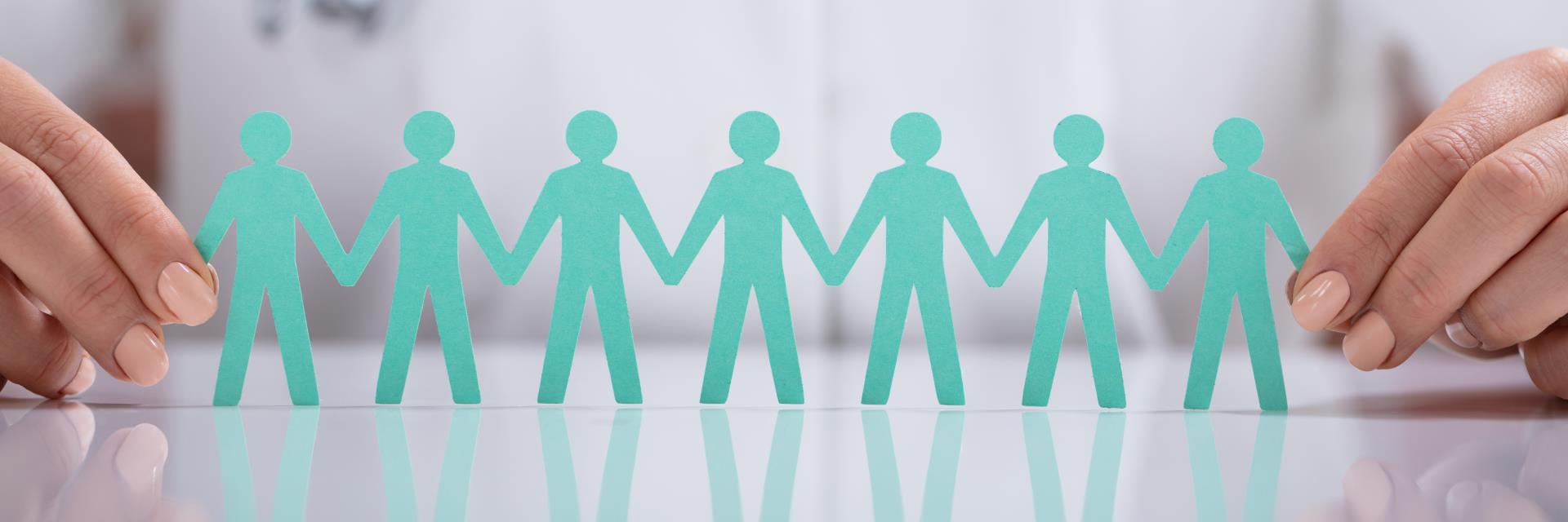 Image reflecting teamwork between employees