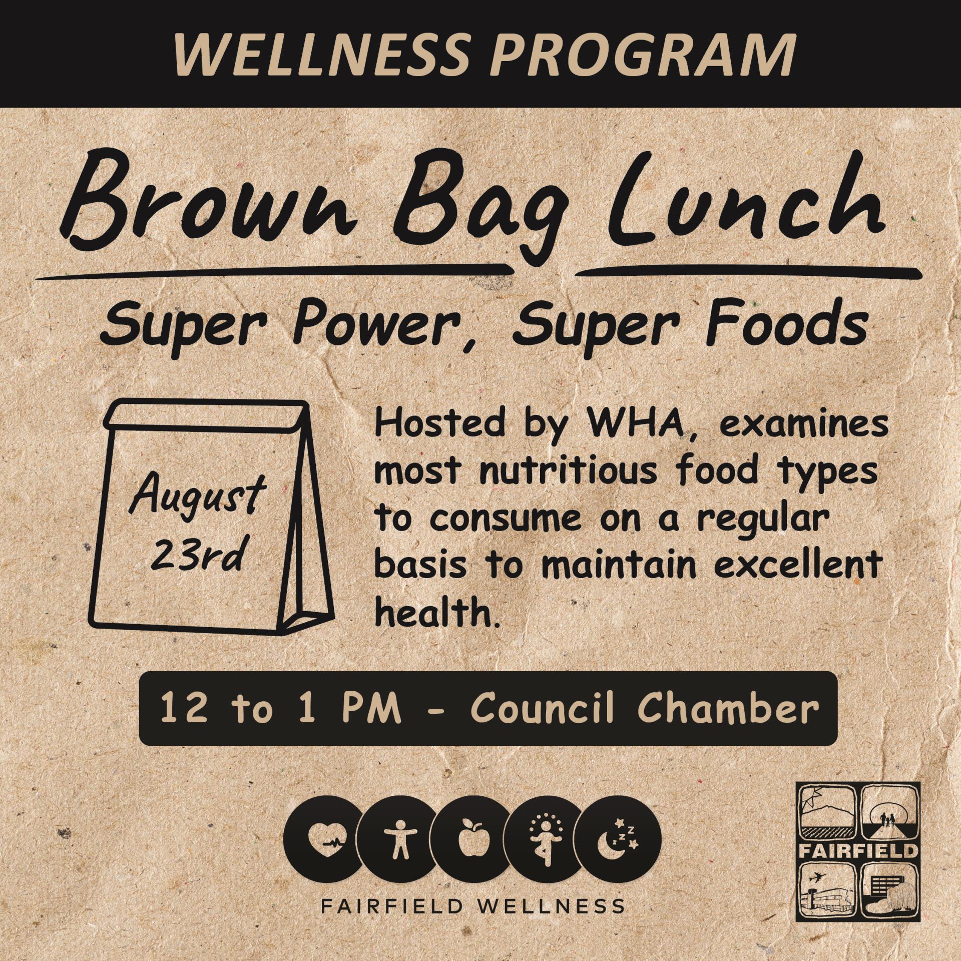 Brown bag lunch