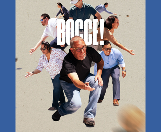 Employees playing bocce