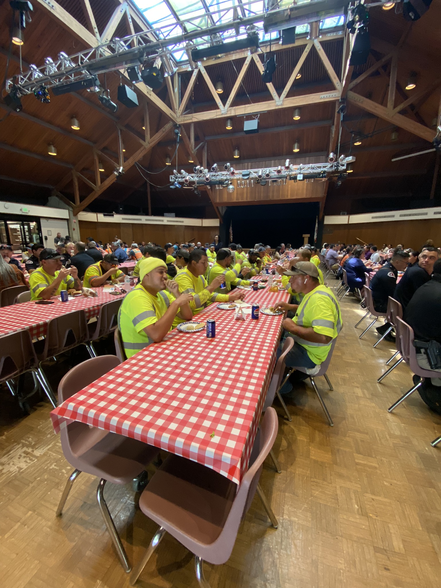 Employees at BBQ