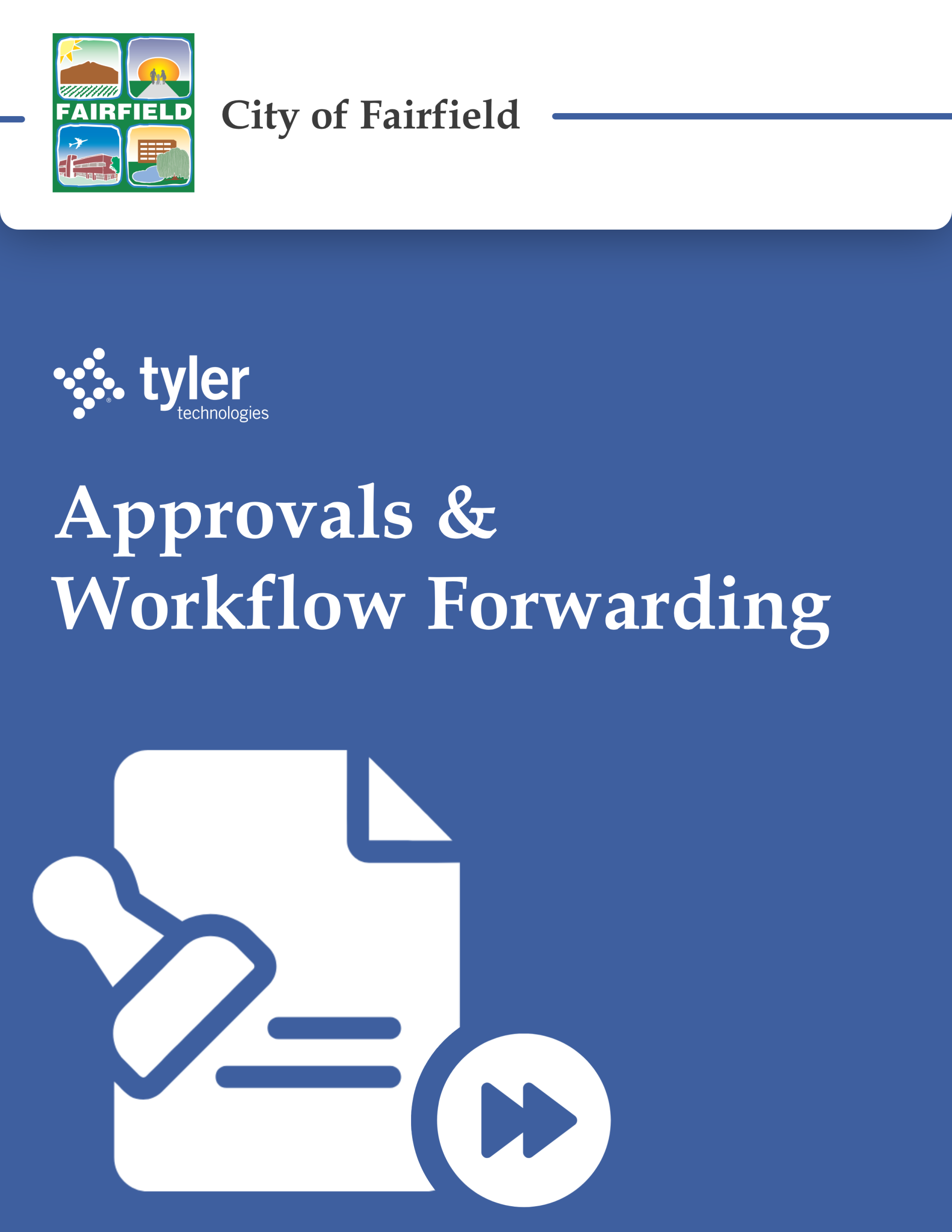 Approvals and Workflow Forwarding Cover