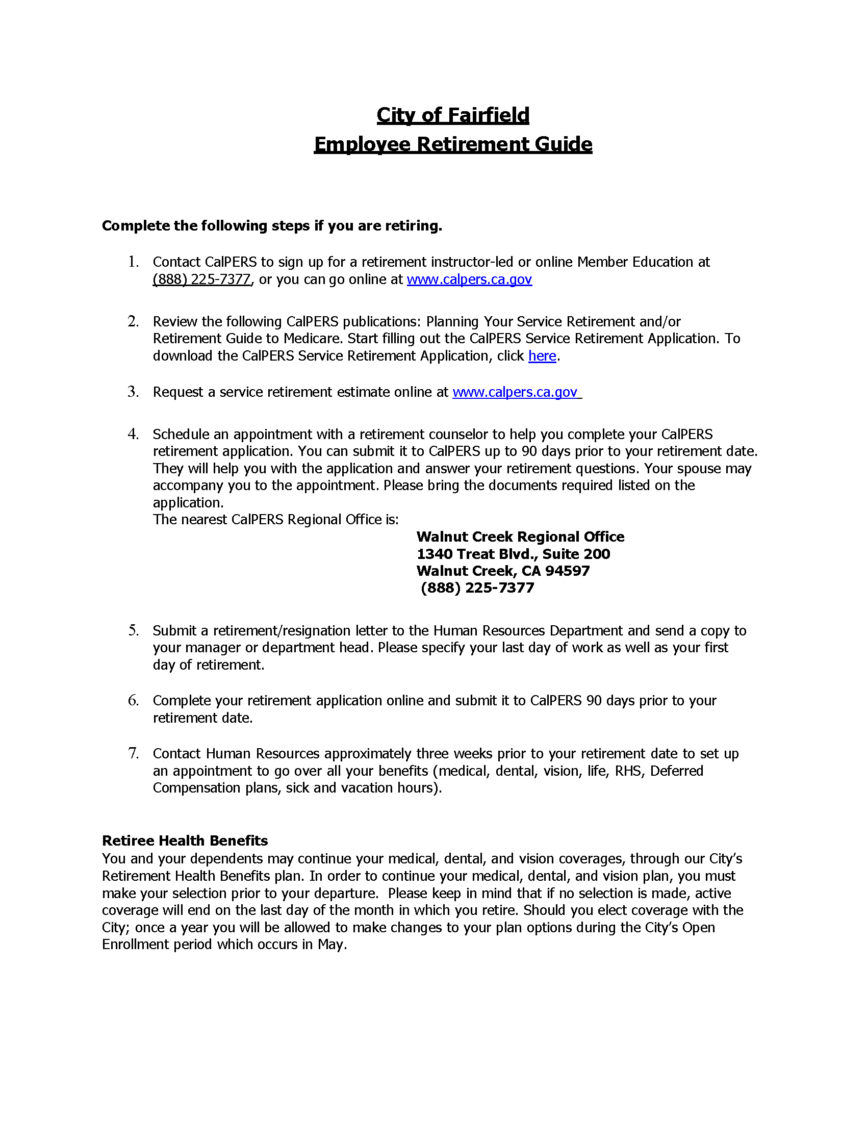 Retirement Guide for Employees Cover